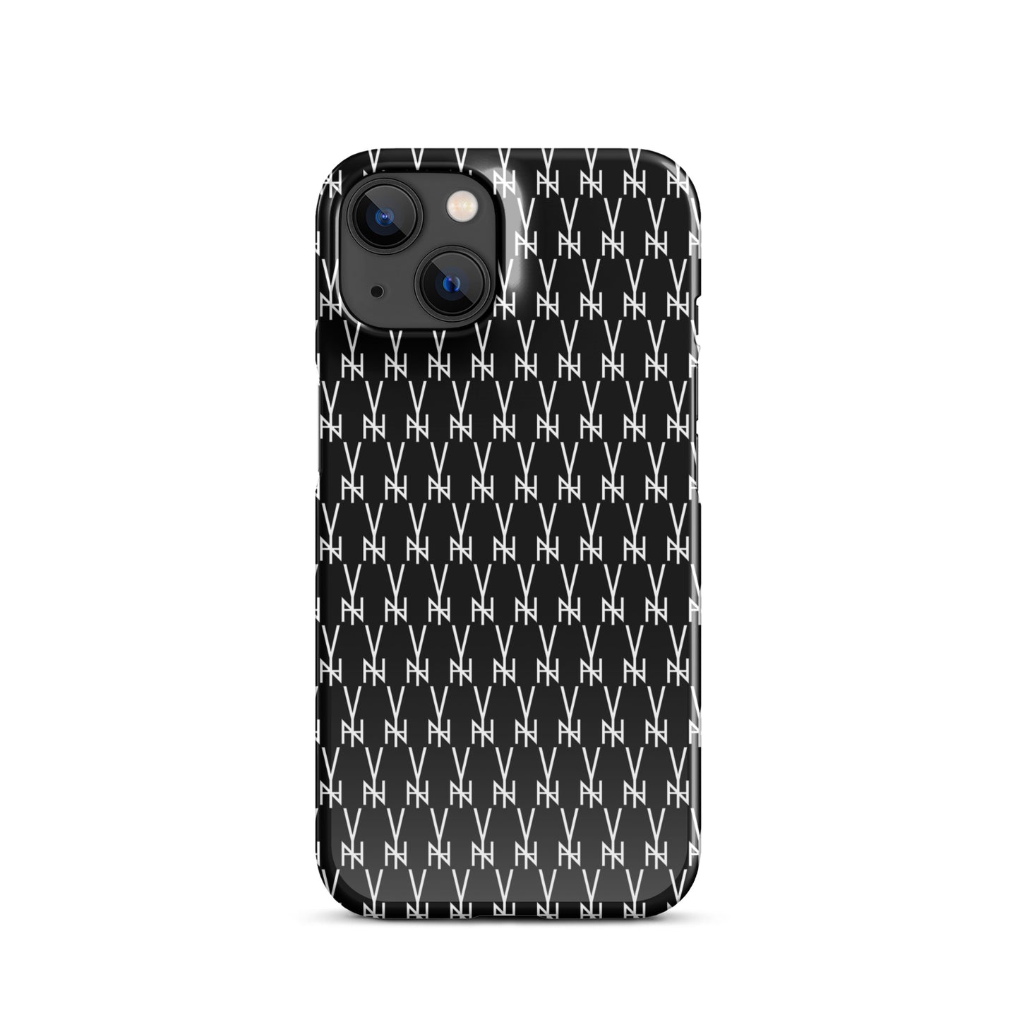 BLK.  MONOGRAM IPHONE SNAP CASE