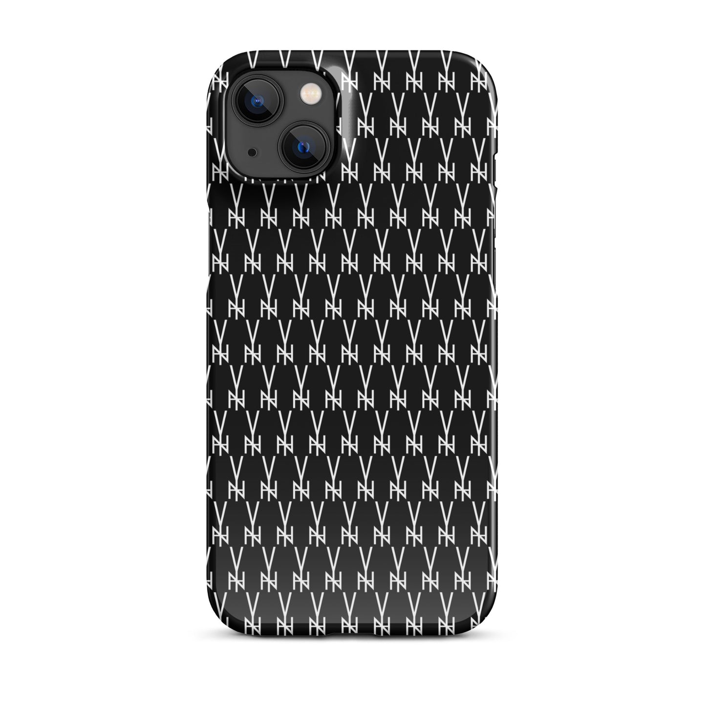 BLK.  MONOGRAM IPHONE SNAP CASE