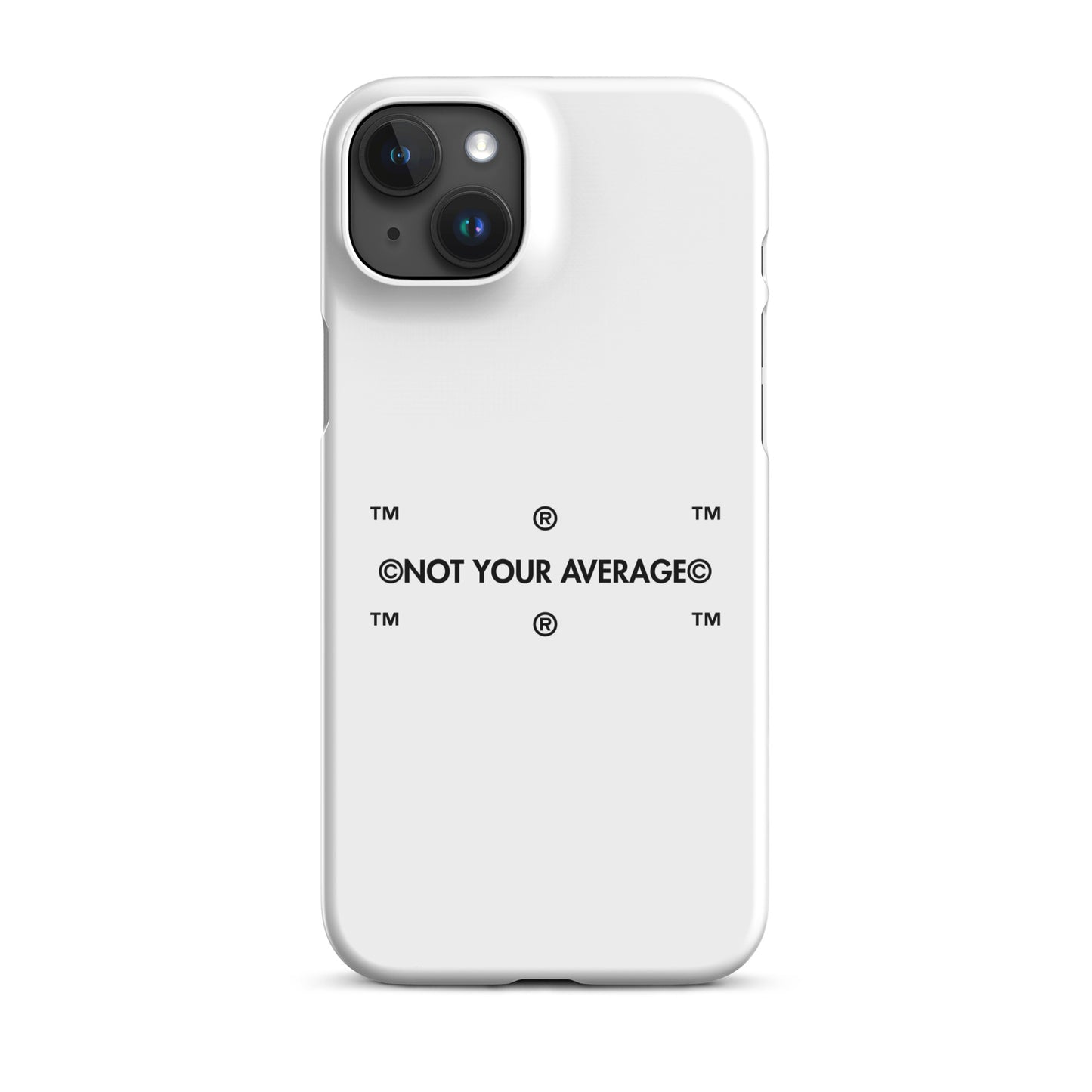 WHT.  TRADEMARK IPHONE SNAP CASE