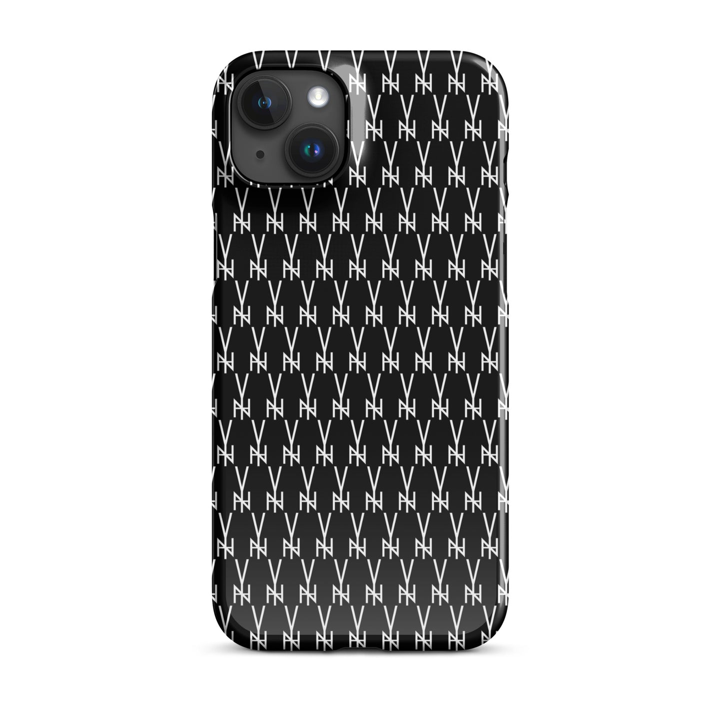 BLK.  MONOGRAM IPHONE SNAP CASE