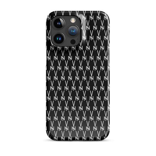 BLK.  MONOGRAM IPHONE SNAP CASE