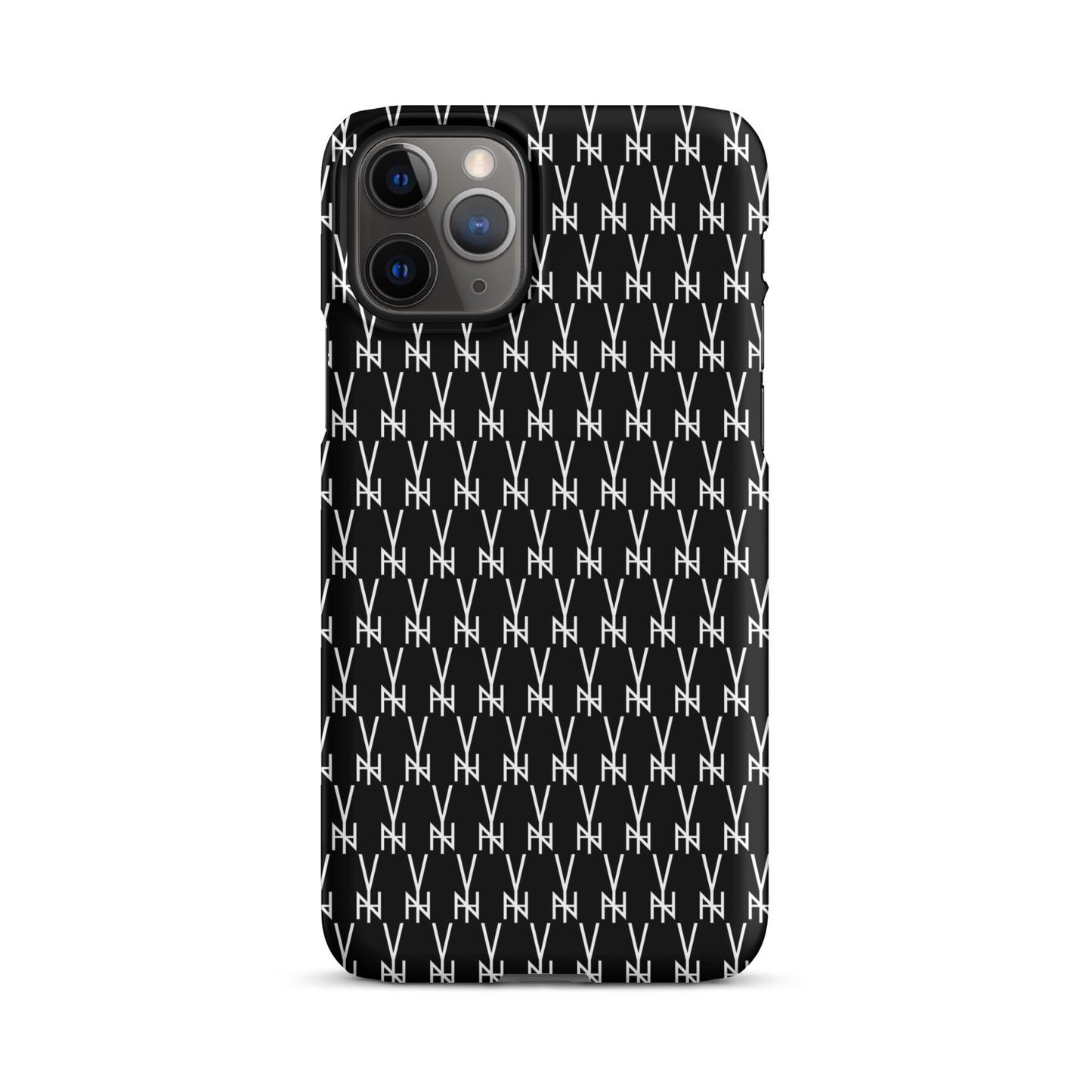 BLK.  MONOGRAM IPHONE SNAP CASE