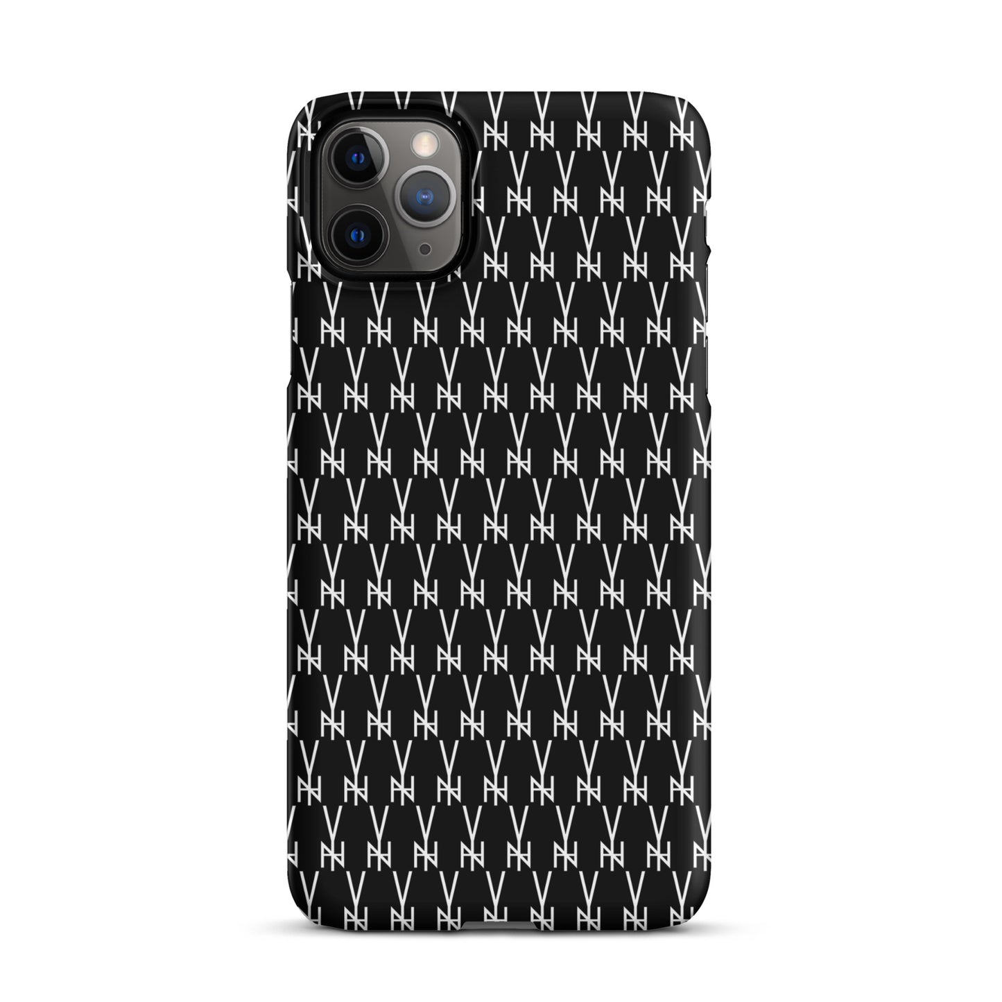 BLK.  MONOGRAM IPHONE SNAP CASE