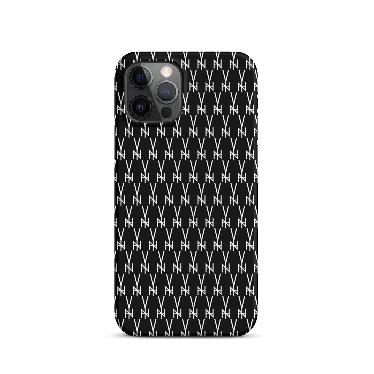 BLK.  MONOGRAM IPHONE SNAP CASE