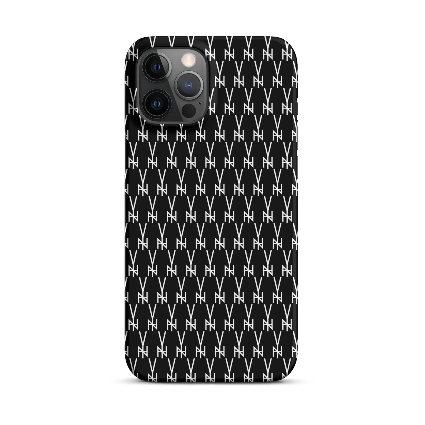 BLK.  MONOGRAM IPHONE SNAP CASE