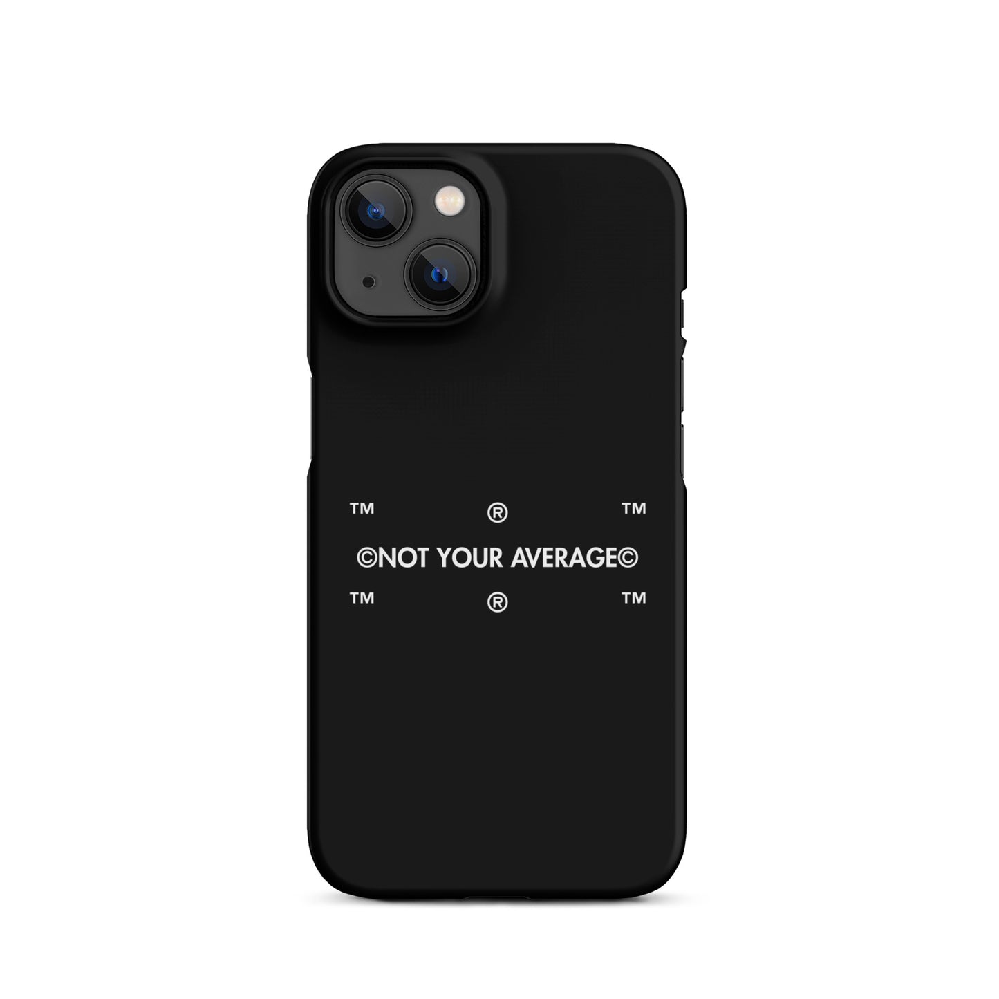 BLK.  TRADEMARK IPHONE SNAP CASE