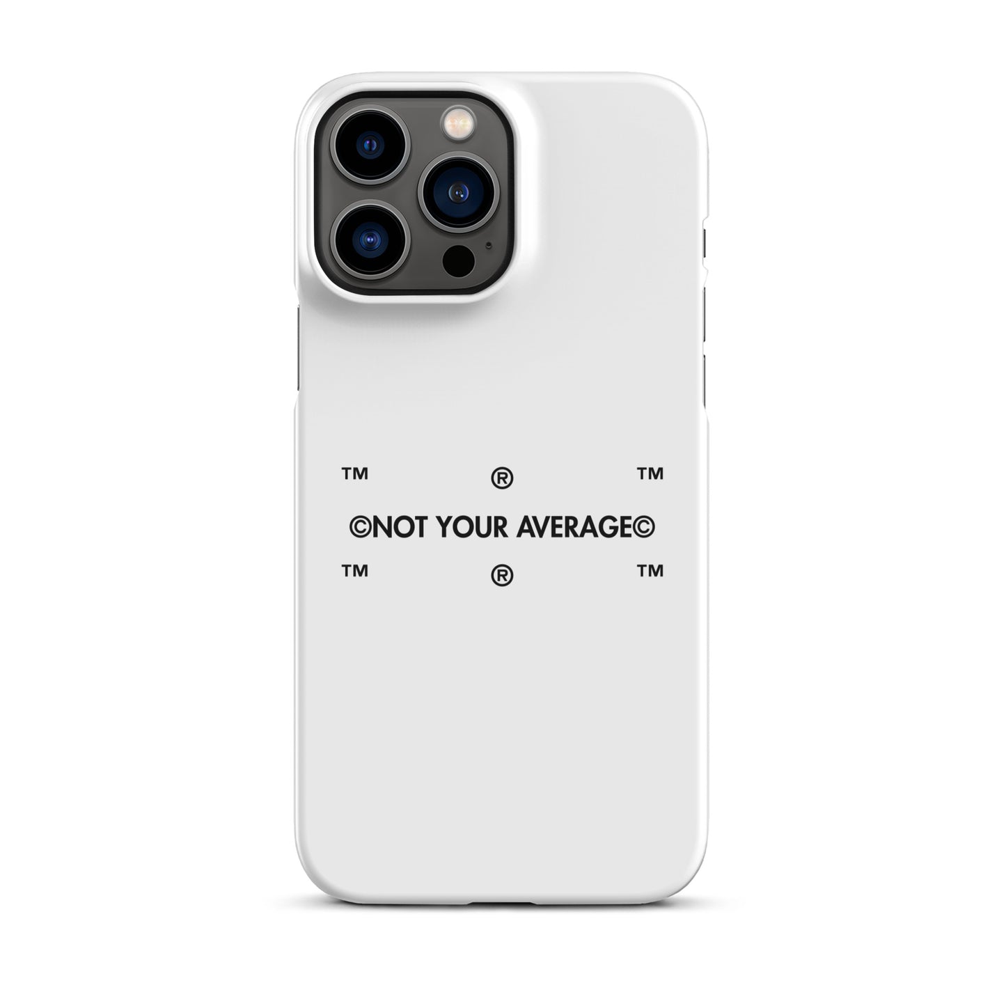 WHT.  TRADEMARK IPHONE SNAP CASE