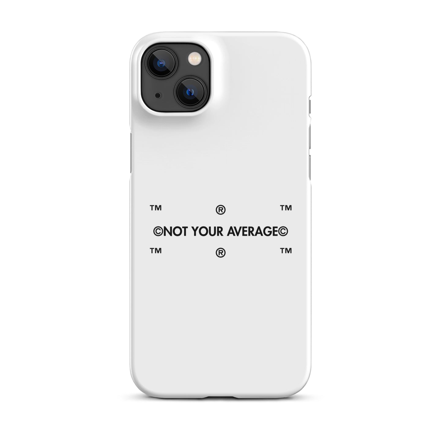 WHT.  TRADEMARK IPHONE SNAP CASE