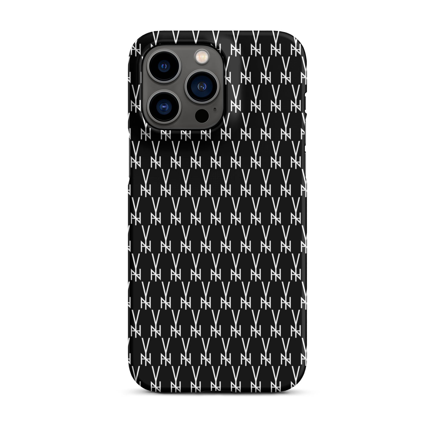 BLK.  MONOGRAM IPHONE SNAP CASE