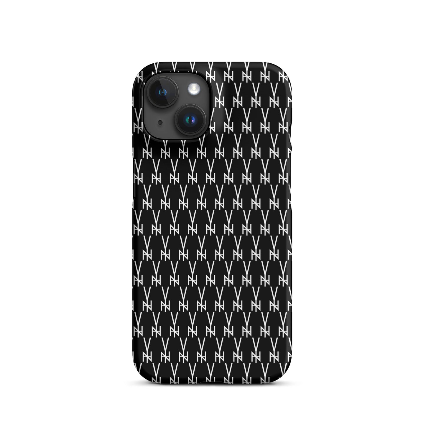 BLK.  MONOGRAM IPHONE SNAP CASE